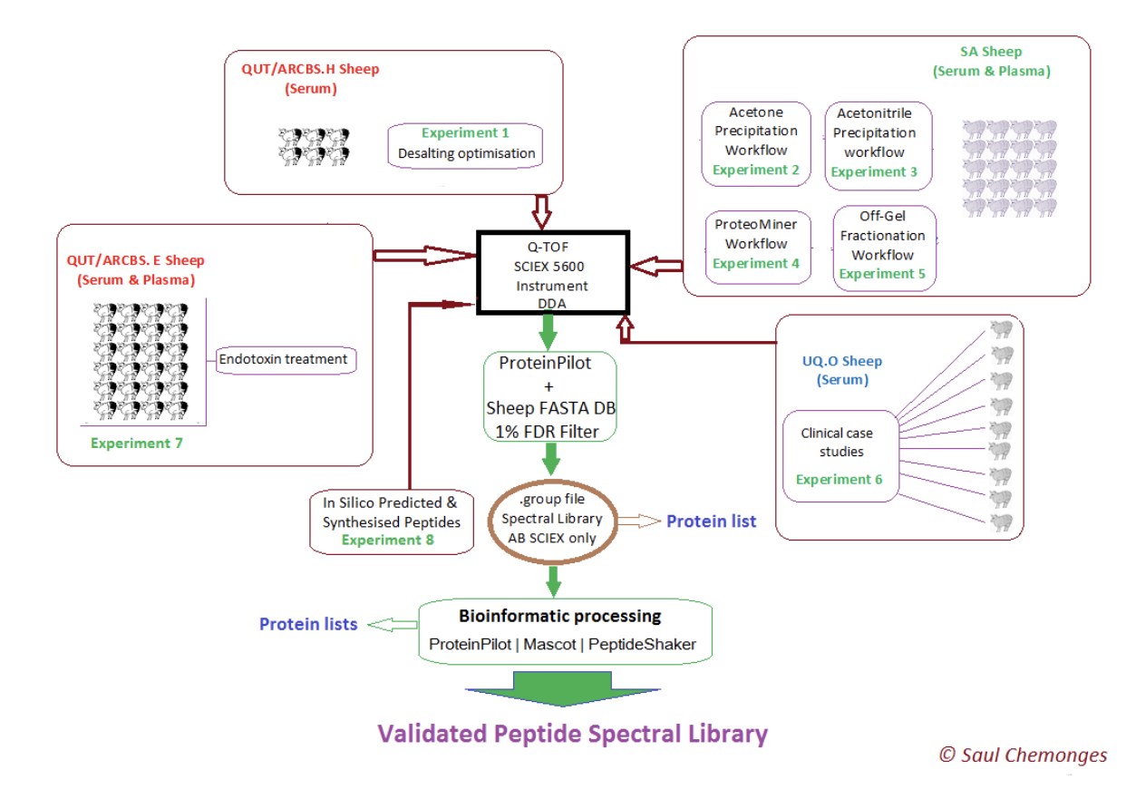 development of the sheep blood library